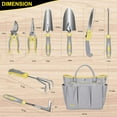 thumbnail image 4 of Garden Tool Set, Carsolt 10 Piece Stainless Steel Heavy Duty Gardening Tool Set for Digging Planting Pruning Gardening Kit with Durable Bag Gloves Gift Box Ideal Garden Gifts for Women Men, 4 of 6