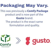 GUSTO 24 oz Clear Plastic Cups, Disposable Drinking Cups for Iced Coffee, 100 Count