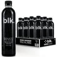 thumbnail image 2 of blk. Natural Mineral Alkaline Water, ph8+ Fulvic & Humic Acid Extract, Trace Minerals, Electrolytes, Hydrate with Essential Minerals, 33.8 oz, 1L, 12 Pack, 2 of 7