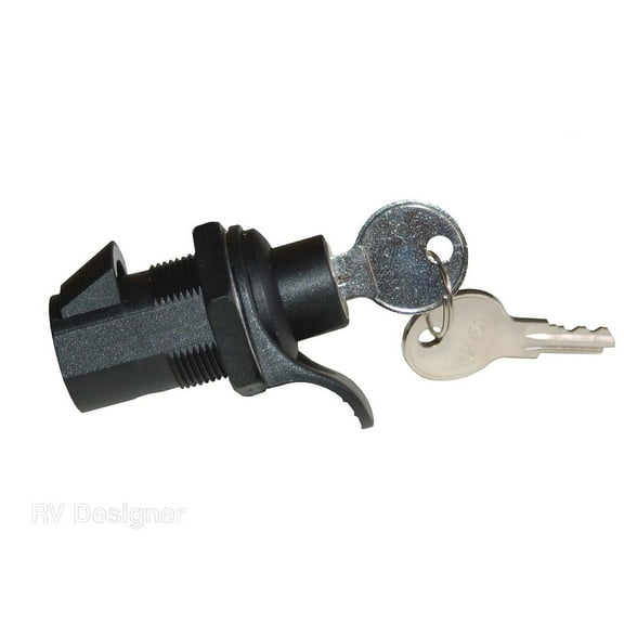RV Designer L532 1" Locking RV Push Compartment Lock