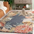 thumbnail image 3 of SAFAVIEH Bellagio Sharla Floral Area Rug, Gray/Rust, 5' x 8', 3 of 11