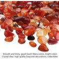 thumbnail image 5 of Piedra de ágata roja, grava, cristal natural, piedra preciosa de cuarzo para decoración del hogar, relleno de florero, fondo de piscina, decoración en maceta (aproximadamente 300 g/bolsa) Rojo Verde, 5 of 5