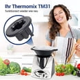thumbnail image 1 of 2pcs Motor Mixer Coupling Plastic Coupling Processing Machine Accessories Compatible with Thermomix TM31 Transmission Rotation Black_High-quality, 1 of 5