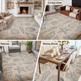 thumbnail image 5 of Blue Shell Coastal Area Rugs 6'x9', Washable Small Throw Rugs for Kitchen Dining room, Nautical Seaside Ocean Vintage Art Indoor Outdoor Rug Non-Slip Low Pile Carpet Runner Reversible Floor Mats, 5 of 8