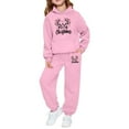 thumbnail image 3 of FUZHIQ Girls Tracksuit Set 2 Piece Christmas Print Long Sleeve Top and Jogger Pants Holiday Party Wear Pullover 2Pcs Winter Kids Clothes Light Blue for 7-8 Years, 3 of 6