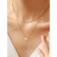 thumbnail image 3 of U7 Mother's Day Gifts for Women 14K Gold Plated Letter Pendant with Sparkle Cubic Zirconia Tiny Heart Letter Initial R Necklace Choker, 3 of 8