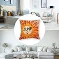 thumbnail image 5 of Summer Decor Pillow Covers Orange Floral Sunflower Hello Sunshine Cushion Cover You Are My Sunshine Farmhouse Sweet Summer time Home Decor PillowcasesFor Sofa Patio Couch(Orange), 5 of 7