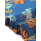thumbnail image 5 of INSPIRAR CHIC Vestido Mini de Manga Larga Floral para Mujer con Escote Fruncido y Volantes Vestido Casual de Gasa Azul Marino M, 5 of 6