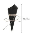 thumbnail image 4 of NUOLUX 50pcs Diy Handmade Bouquet Wrapping Paper Wedding Confetti Kraft Paper Packaging Cone (Black), 4 of 6