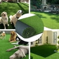 thumbnail image 2 of Petgrow Artificial Synthetic Grass Turf 11FTx16FT, 0.8" Pile Height Indoor Outdoor Pet Dog Artificial Grass Mat Rug Carpet for Garden Backyard Balcony, 2 of 5