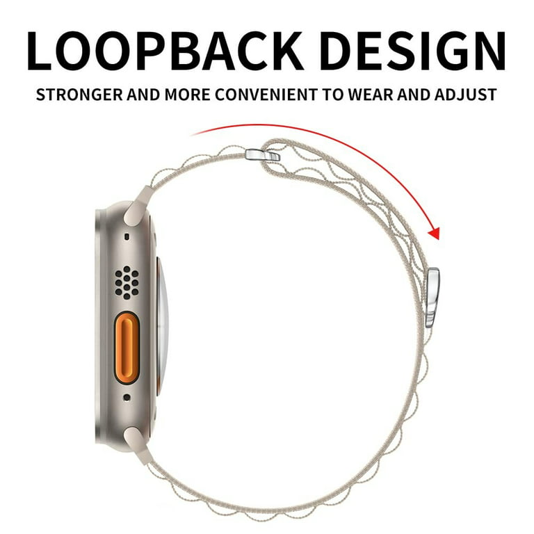 Alpine Loop Strap For Apple Watch Band 49mm 45mm 41mm 44mm 40mm Nylon Watchband  Bracelet Belt Iwatch Series 3 5 Se 6 7 8 Ultra