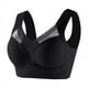 thumbnail image 1 of Gibobby Brasier mujer Camiseta sin mangas grande de encaje sin tirantes para mujer, ropa interior fina con pliegue lateral, sujetador ajustable(Negro,G), 1 of 3
