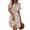 C-Orange Floral, variant on UVN Summer Dresses for Women Short Sleeve V Neck A-Line Midi Dress Boho Beach Floral Print Sundress