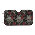 thumbnail image 7 of Goofa Skull and Red Roses Printed Car Windshield Sunshade,Foldable Reflective Sun Visor,UV Protection Heat Blocker Sunshade,Car Cooling Accessory-Medium, 7 of 7