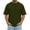 Army Green, variant on Mens Relaxed Fit Crew Neck T-Shirt Casual Short Sleeve Drop Shoulder Top with Chest Seam Lightweight Breathable Solid Color Summer Daily Wear Fashion Tees White M