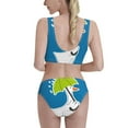 thumbnail image 3 of Picia Goose Holding an Umbrella Women's High Waisted Bikini Scoop Neck Swimsuit Two Pieces Bathing Suit-, 3 of 8