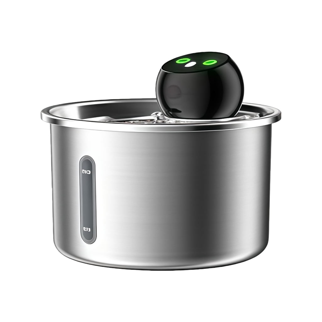 Motion Activated Pet Water Fountain Stainless Steel Construction USB for Home Use