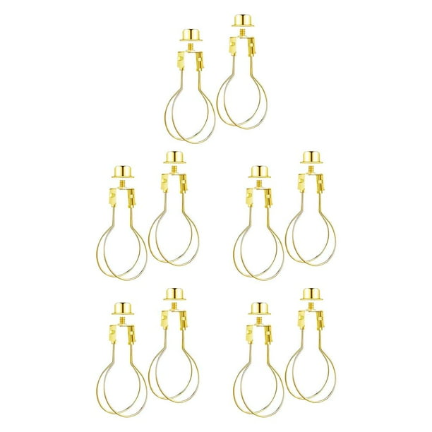 Bearachild Lamp Shade Lights Bulb Adapter Clip, with Shade Top Attaching Finial Type2 NO2