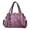 Purple, variant on Purses and Handbags for Women Shoulder Tote Bags Top Handle Satchel Crossbody Bags for Work Travel Everyday Soft Leather Large Capacity Messenger Bag Purple