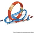 thumbnail image 3 of Hot Wheels Massive Loop Mayhem Track Set with Huge 28-Inch Wide Track Loop Slam Launcher, Battery Box & 1 1:64 Scale Car, 3 of 3