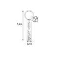 thumbnail image 2 of Stainless Steel Keyrings Father's Day Key Chain Gift Personalized Remember I Love You Dad Keychain Pendant Papa Love Gift, 2 of 5
