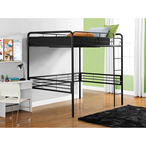 Dorel Full Metal Loft Bed, Black