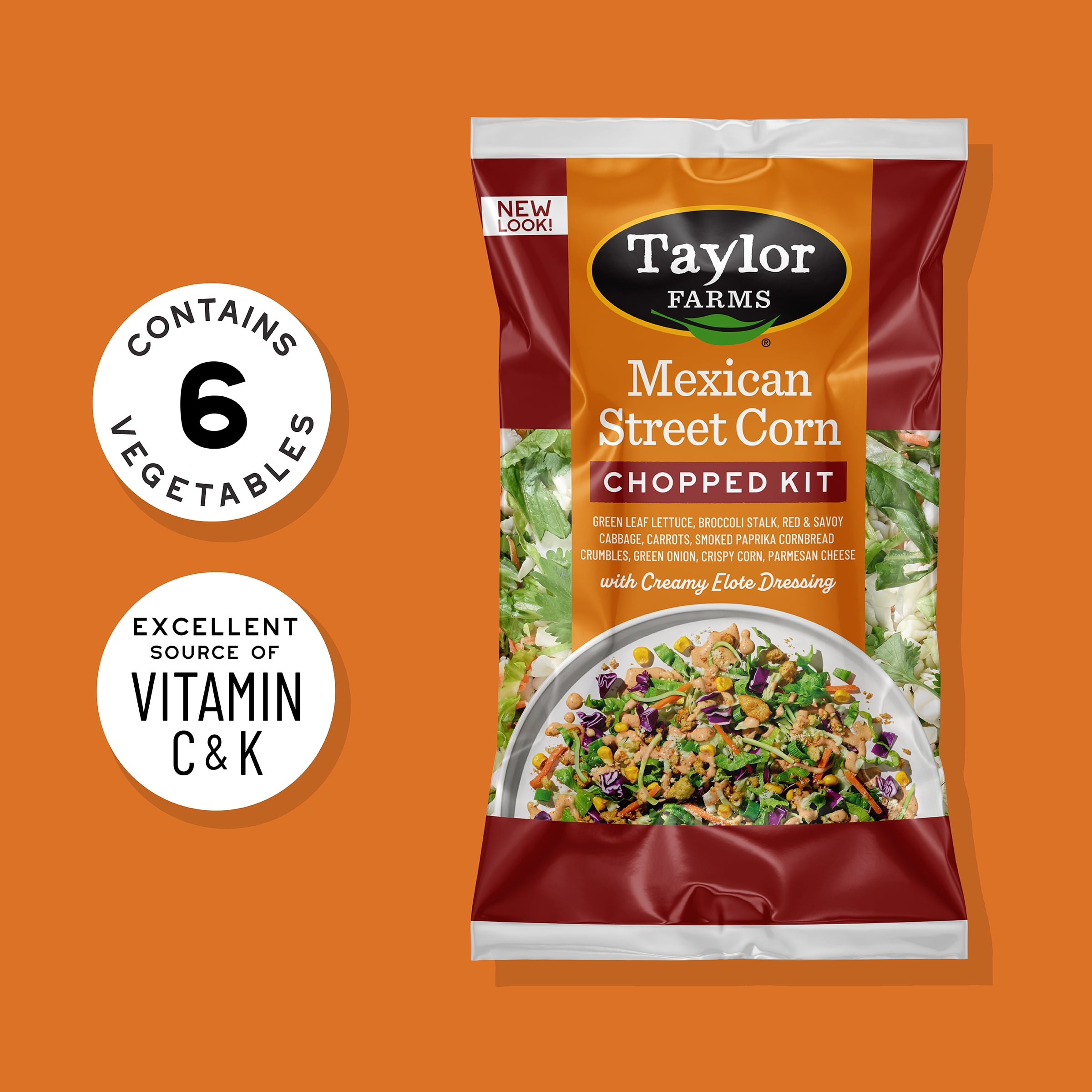 Taylor Farms Mexican Style Street Corn Fresh Chopped Salad Kit, 11.62 oz, Fresh