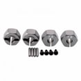 thumbnail image 4 of 4 Piece RC Wheel Hub Adapter, Suitable for RC Wheel agon Hubs Metal Adapter Titanium, 4 of 7