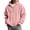 Pink, variant on Corduroy Full Zip-Up Ribbed Hoodies for Men Long Sleeve Solid Color Casual Sweatshirt Fall winter Outerwear