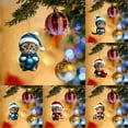 thumbnail image 6 of MOQIN Christmas Tree Decorative Pendant, Christmas Cat Ornament Set Xmas Decor Tree Hanging Cat Acrylic Holiday Decoration Cute Cat Ornaments for Christmas Tree Outdoor Hanging, 6 of 6