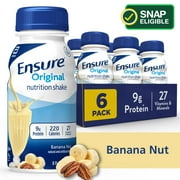 Ensure Original Meal Replacement Nutrition Shake, Banana Nut, 8 fl oz, 6 Count