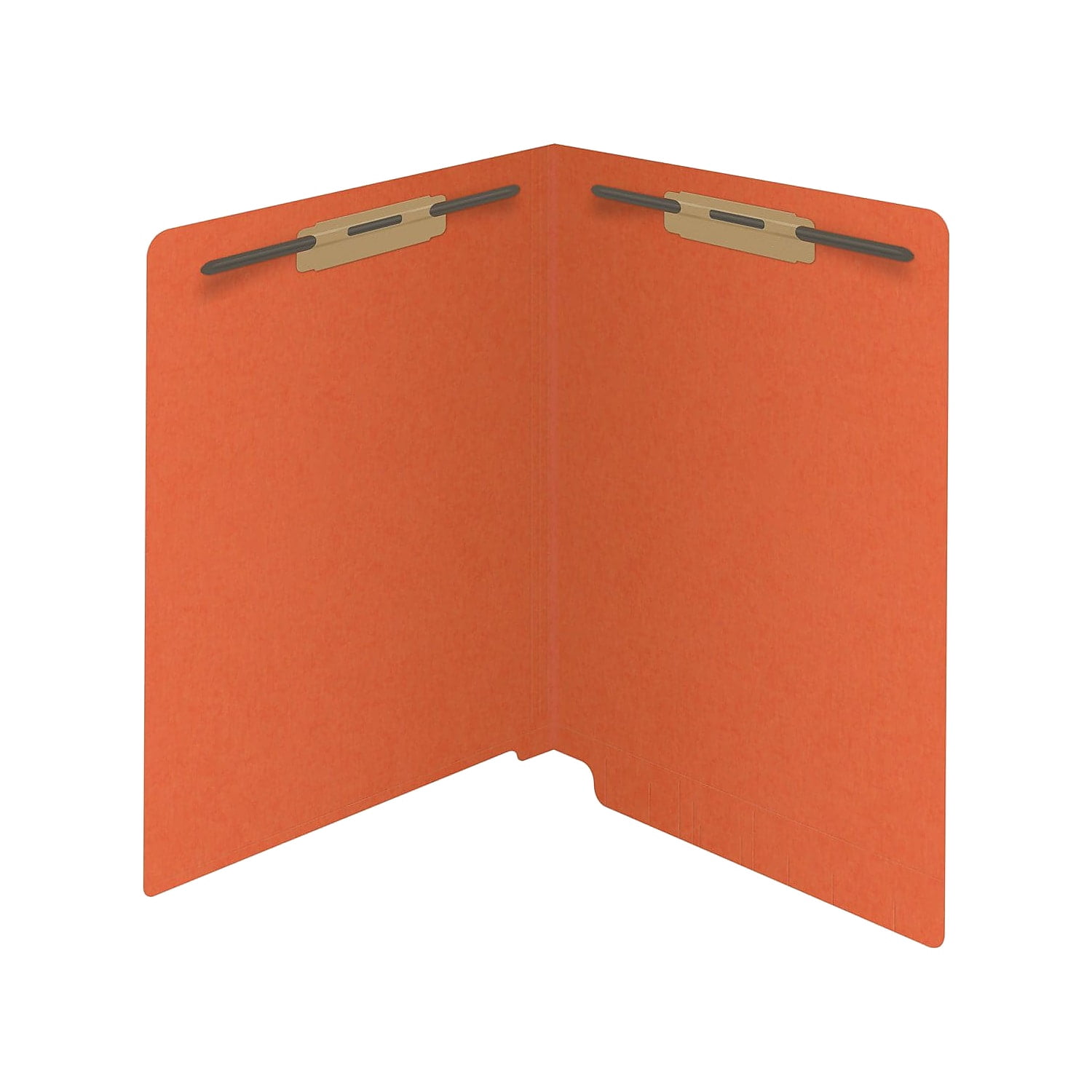 Medical Arts Press Reinforced End Tab File Folder Straight Cut Letter-Size Orange 50/Box