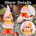 thumbnail image 3 of Garden Gnome Penny Holding a Ladybug Lawn Sculpture, 3 of 4