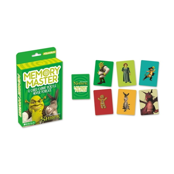 Juego de cartas AQUARIUS Shrek Memory Master para niños y adultos