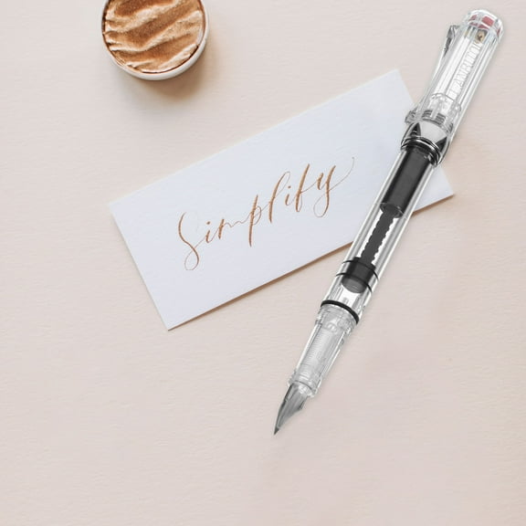HOMEMAXS Fountain Pen Writing Pen for Students Stationery Calligraphy with Ink Absorber 1 Set