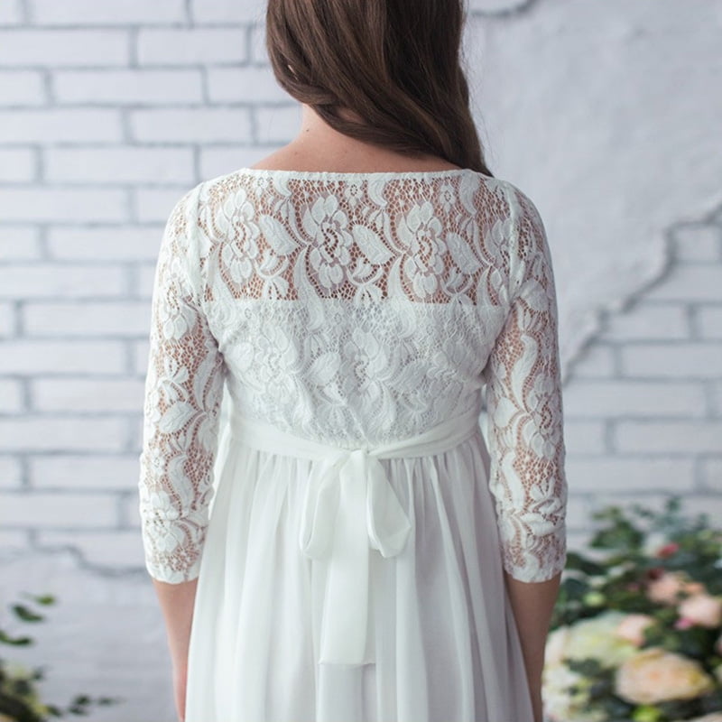 Pregnancy Belly Band Women's Elegant Maternity Dress Maxi Lace