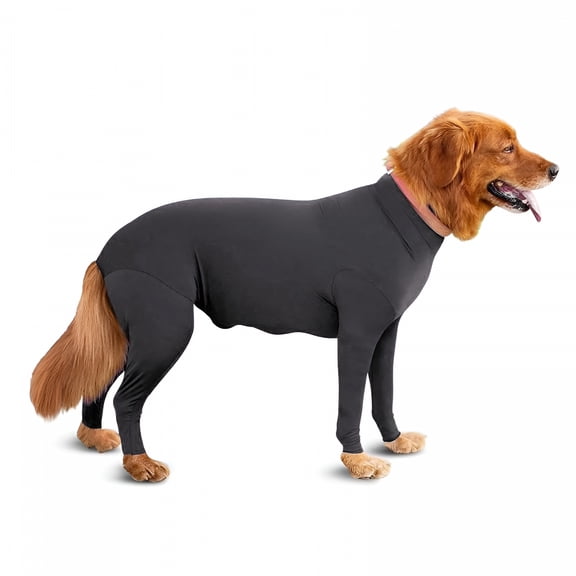TELOLY 18-65Lbs Pet Dog Long Sleeves Bodysuit Jumpsuit Coat for Dogs After Surgery Pet Surgical Recovery Suit Calming Pajamas with Legs