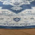 thumbnail image 3 of SAFAVIEH Brentwood Salah Oriental Area Rug, Navy/Creme, 8' x 8' Round, 3 of 8
