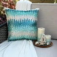 thumbnail image 2 of The HomeCentric Pillow Covers, Pillow Covers For Couch, Decorative Pillow Covers Pack of 2, 20x20 inch (50x50 cm) Blue, Silk Throw Pillow Covers, Handmade Pillow Covers, Modern, Ombre - Melting Aquas, 2 of 14