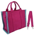 thumbnail image 1 of Bolso De Mano De Lona Para Mujer, Cierre De Cremallera Vintage, Grande, 1 of 7