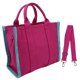 thumbnail image 5 of Bolso De Mano De Lona Para Mujer, Cierre De Cremallera Vintage, Grande, 5 of 7