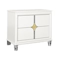 thumbnail image 2 of Acrylic and Stainless Leg Nightstand / Bedroom Centerpiece / Solid Wood Main Material, 2 of 2