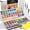 100 Colors, variant on Nicpro 100 Colors Watercolor Paint Set Include Metallic Macaron & Fluorescent, 8 Squirrel Painting Brushes, 25 Water Color Paper, Palette, Art Supplies Kit