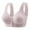 Light Purple, variant on Women's Front Buckle Plus Size Bra - Wirefree, Fixed Cup, Breathable Nylon-Spandex, Full Coverage for Elderly/Maternity, US/EU Size Conversion