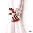 thumbnail image 1 of 6 pis Anillos de servilleta navideños Anillos de servilleta con ángulo navideño Decoración navideña Color Rhinestones Adorno Regal Soledad Servilleteros, 1 of 7