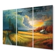 thumbnail image 2 of Designart "Fields of Picturesque Beauty II" Countryside Metal Wall Décor Set, 2 of 5