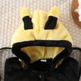 thumbnail image 4 of Kiijoy Baby Boys Cute Bee Hooded Vesy Dress Up Loose Fleece Sleeveless Top Baby Clothes, 4 of 8