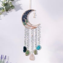 Moon Agate Dream Catchers with Crystal Tree for Home Wall Decor Aesthetic, Room Wall Decor, Bohemian Room Decor, Haning Crystal Decor, Bedroom Decor for Women, Unique Gift for Women