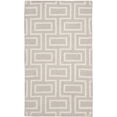 thumbnail image 2 of Safavieh Dhurries Abigail Geometric Area Rug, Gray/Ivory, 4' x 6', 2 of 8