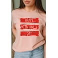 thumbnail image 5 of Paint Smudge Happy Valentines Day Graphic Tee T-Shirt, 5 of 10